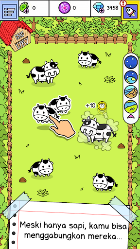 Cow Evolution: Idle Merge Game - Tangkapan Layar 1