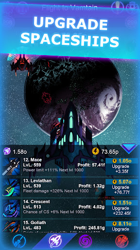 Galaxy Clicker: Idle Spaсe War - Tangkapan Layar 2