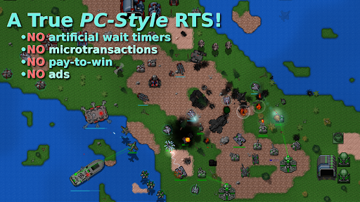 Rusted Warfare - RTS Strategy - Tangkapan Layar 1