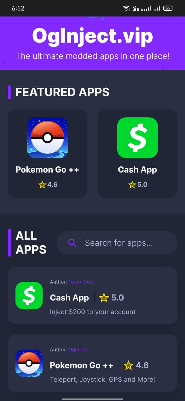 Screenshot Oginject APK v1.0