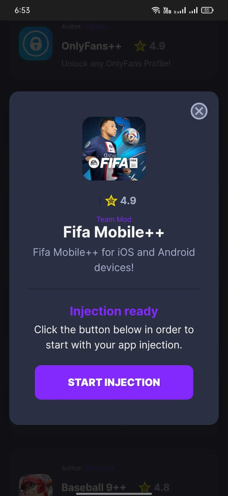 Screenshot Oginject APK v1.0